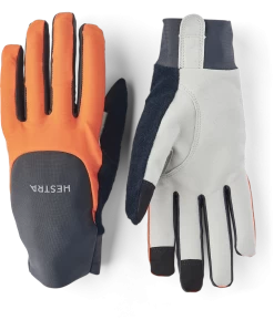 Hestra Sprint Long 5-finger - Orange/Dark Grey