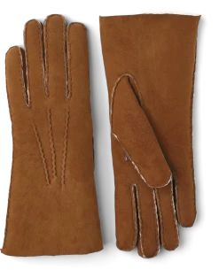 Hestra Lambskin Suede Handsewn - Cork