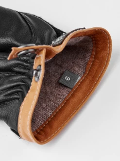 Hestra Deerskin Wool Tricot - Black -Hestra Store 398 450796a1ac 20450 7807100 4 original