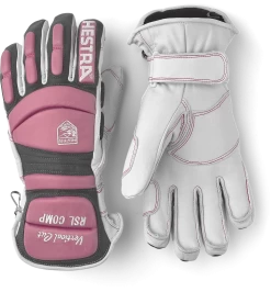 Hestra RSL Comp Vertical Cut 5-finger - Offwhite & Cerice