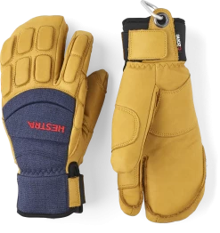 Hestra Vertical Cut CZone 3-finger - Navy & Tan