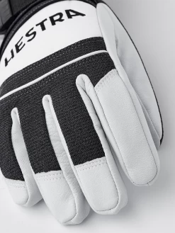 Hestra Army Leather Coach Czone 5-finger - Charcoal & Black -Hestra Store 456 32aee4a2f2 30220 390100 6 original