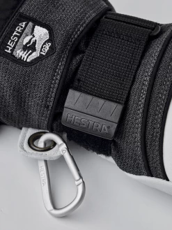 Hestra Army Leather Coach Czone 5-finger - Charcoal & Black -Hestra Store 456 406880f24c 30220 390100 3 original