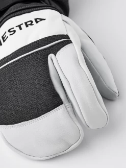 Hestra Army Leather Coach Czone 3-finger - Charcoal & Black -Hestra Store 457 2f0748b1cd 30222 390100 5 original