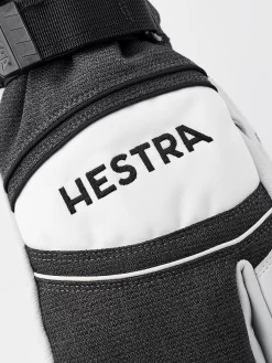 Hestra Army Leather Coach Czone 3-finger - Charcoal & Black -Hestra Store 457 6650d7e12d 30222 390100 6 original