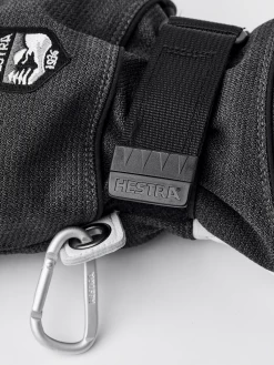 Hestra Army Leather Coach Czone 3-finger - Charcoal & Black -Hestra Store 457 b9eda72e09 30222 390100 3 original