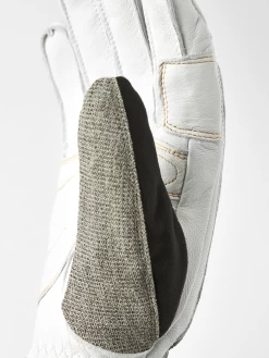 Hestra Army Leather Gore-Tex Short 5-finger - Light Grey & Offwhite -Hestra Store 462 26f65230d0 30370 320020 4 original