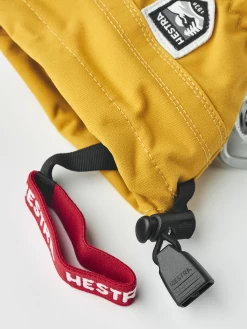 Hestra Army Leather Heli Ski Jr. 5-finger - Mustard -Hestra Store 471 4ab1ee2732 30560 460 4 original