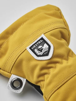 Hestra Army Leather Heli Ski Jr. Mitt - Mustard -Hestra Store 472 2bf579e73f 30561 460 5 original