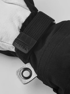 Hestra Army Leather Heli Ski Jr. 3-finger - Black -Hestra Store 473 86c8fdddc6 30562 100 6 original