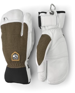 Hestra Army Leather Patrol 3-finger - Olive