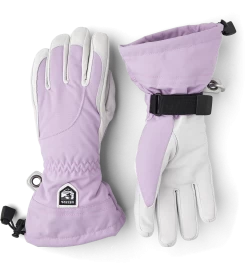 Hestra Heli Ski Female 5-finger - Syringa & Offwhite