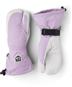 Hestra Heli Ski Female 3-finger - Syringa & Offwhite