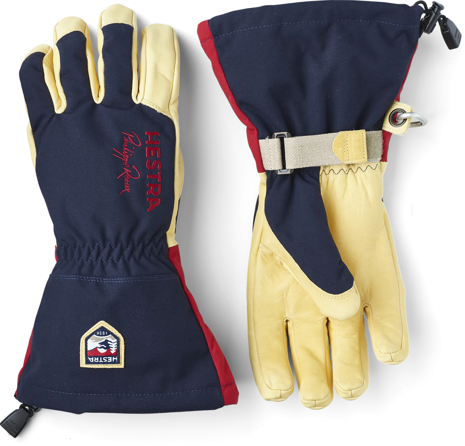 Hestra Philippe Raoux Classic 5-finger - Navy 3 Hestra Philippe Raoux Classic 5-finger - Navy