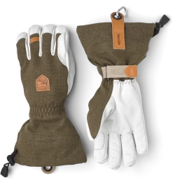 Hestra Army Leather Patrol Gauntlet 5-finger - Olive