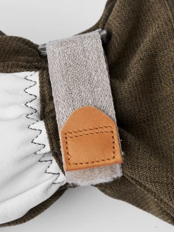 Hestra Army Leather Patrol Gauntlet 5-finger - Olive -Hestra Store 489 99932974ec 30670 870 3 original