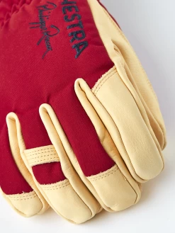 Hestra Philippe Raoux Ecocuir Short 5-finger - Red -Hestra Store 491 14bb994309 30710 560 2 original