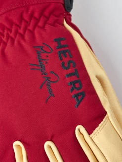 Hestra Philippe Raoux Ecocuir Short 5-finger - Red -Hestra Store 491 20a39ba16e 30710 560 3 original