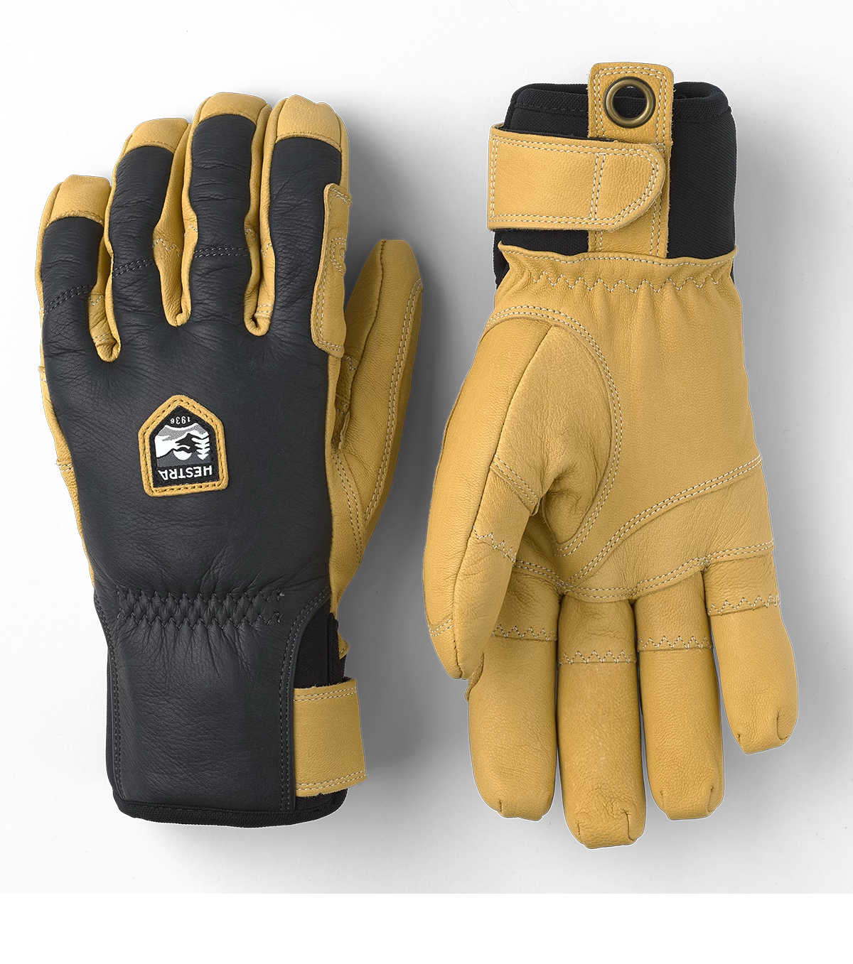 Hestra Ergo Grip Incline 5-finger - Grey & Natural Brown 3 Hestra Ergo Grip Incline 5-finger - Grey & Natural Brown