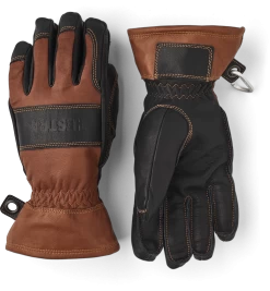 Hestra Fält Guide Glove 5-finger - Brown & Black