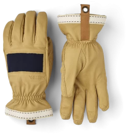 Hestra Njord 5-finger - Navy & Natural Brown