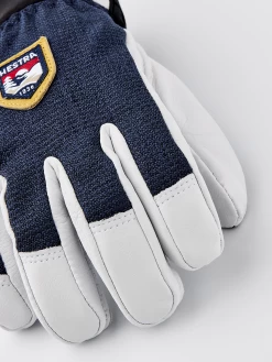 Hestra Army Leather Patrol Jr. 5-finger - Navy -Hestra Store 551 1ace620228 32450 280 3 original