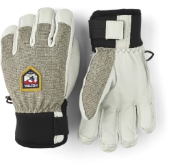 Hestra Army Leather Patrol Jr. 5-finger - Light Grey