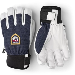 Hestra Army Leather Patrol Jr. 5-finger - Navy