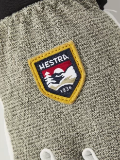 Hestra Army Leather Patrol Jr. 5-finger - Light Grey -Hestra Store 551 ebfa04f3e4 32450 320 3 original