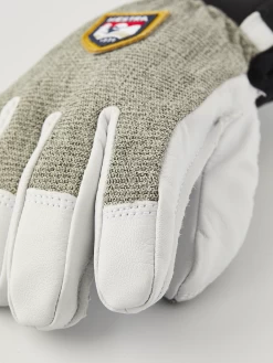 Hestra Army Leather Patrol Jr. 5-finger - Light Grey -Hestra Store 551 f9a64e6eef 32450 320 4 original