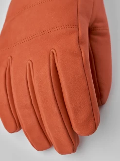 Hestra Alpine Leather Primaloft 5-finger - Flame Red -Hestra Store 555 1d915e30f2 32510 540 3 original