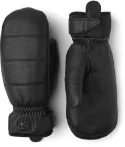 Hestra Alpine Leather Primaloft Mitt - Black