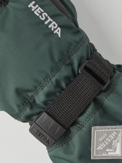 Hestra Gauntlet CZone Jr. 5-finger - Bottle Green & Black -Hestra Store 557 2fcf2758e0 32530 880100 6 original