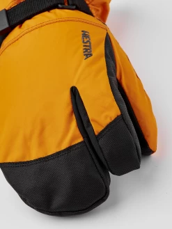 Hestra Gauntlet CZone Jr. 3-finger - Orange & Graphite -Hestra Store 559 a16a41609e 32532 510380 3 original