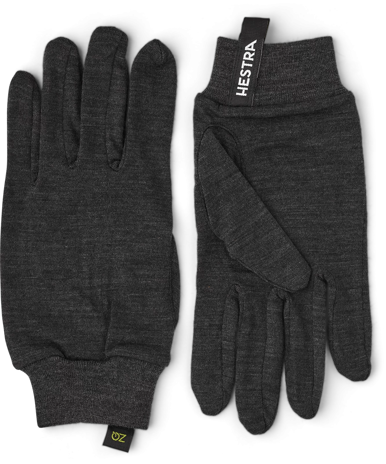Hestra Merino Wool Liner Active 5-finger - Charcoal 2 Hestra Merino Wool Liner Active 5-finger - Charcoal