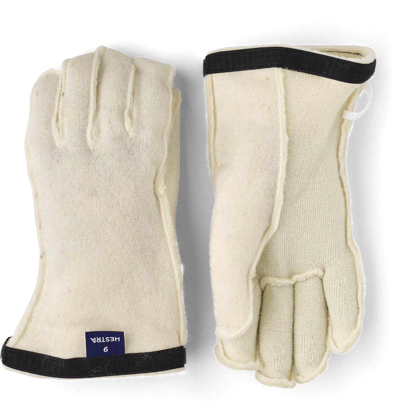 Hestra Heli Ski Wool Liner 5-finger - Offwhite 3 Hestra Heli Ski Wool Liner 5-finger - Offwhite