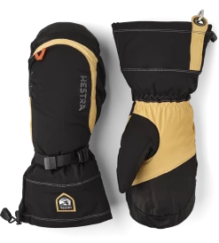 Hestra Army Leather Expedition Mitt - Black & Light Brown
