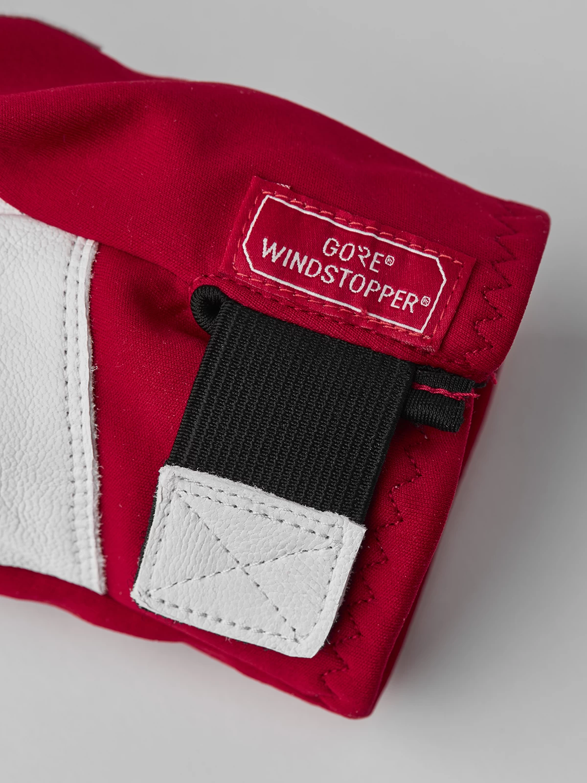 Hestra Leather Pull Over Mitt - Red 4 Hestra Leather Pull Over Mitt - Red - Image 2