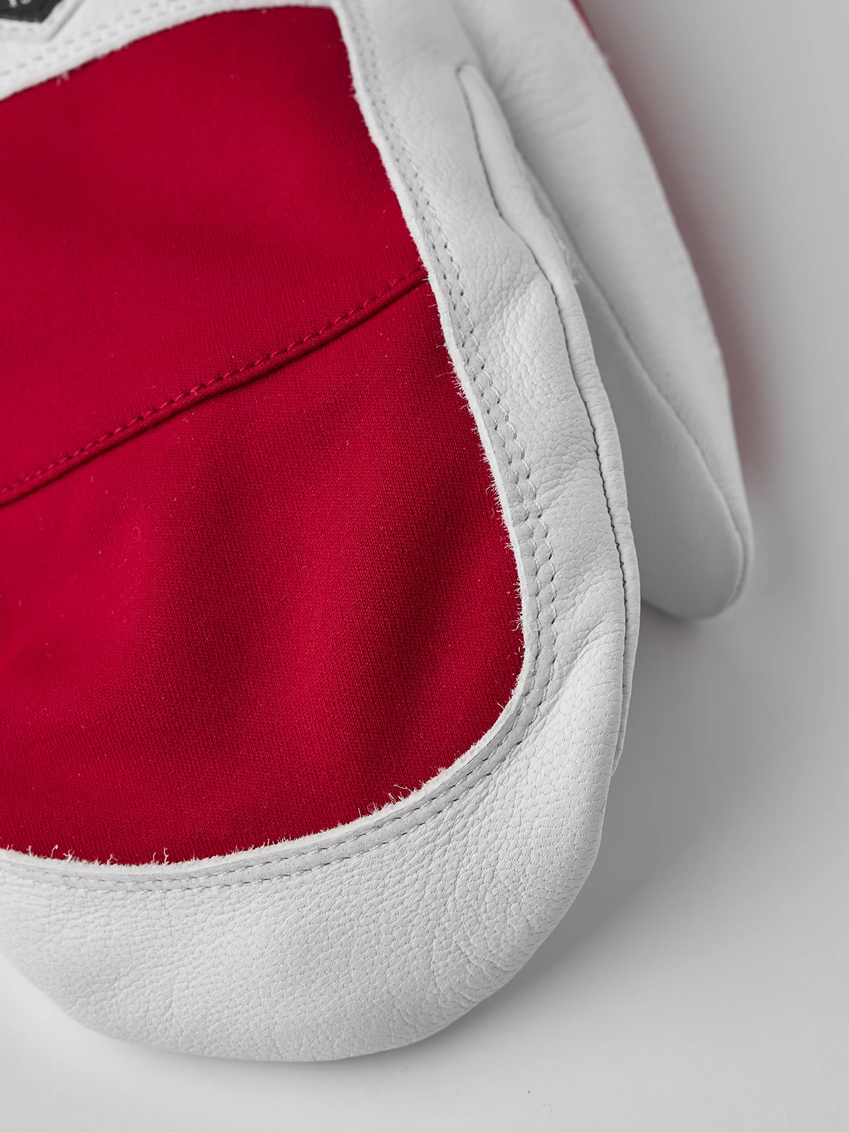 Hestra Leather Pull Over Mitt - Red 7 Hestra Leather Pull Over Mitt - Red - Image 5