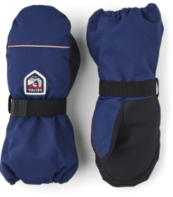 Hestra Kids´ Wool Terry Mitt - Medium Blue
