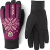 Hestra Women´s XC Primaloft 5-finger - Bordeaux Print