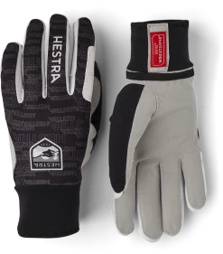 Hestra Windstopper Active Grip 5-finger - Black Print