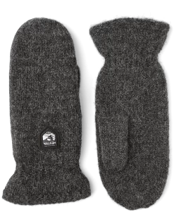 Hestra Basic Wool Mitt - Charcoal