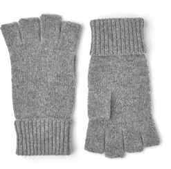 Hestra Basic Wool Half Finger - Grey