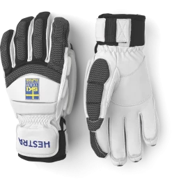 Hestra Gripen GS 5-finger - White & Yellow