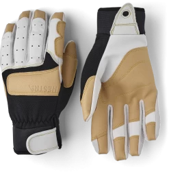 Hestra Climbers Long 5-finger - Offwhite & Black