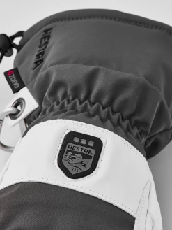 Hestra Power Heater Gauntlet 5-finger - Grey & White -Hestra Store 741 0f4a06b4ba 31790 350000 6 original