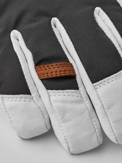 Hestra Power Heater Gauntlet 5-finger - Grey & White -Hestra Store 741 b5fcec6afc 31790 350000 4 original