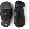 Hestra Impact Racing Sr. Mitt - Black & Flame Red