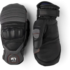 Hestra Impact Racing Sr. Mitt - Black & Flame Red
